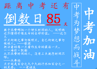 中考倒数日显示软件